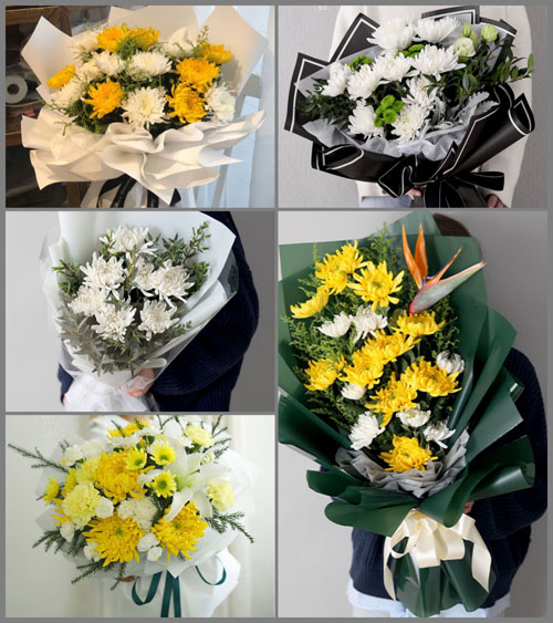 福建龙岩漳平市官田乡白事花束代送